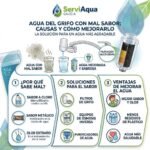 Agua del grifo con mal sabor
